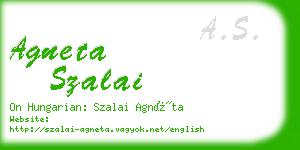 agneta szalai business card